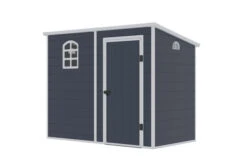 OUTTECH Gerätehaus, Anthrazit, Polypropylen, 247 X 143 X 194 Cm, Inkl. Fenster Und Lüftungsgitter -Doppler Verkäufe 24402 3.jpg