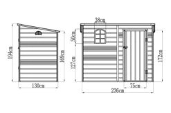 OUTTECH Gerätehaus, Anthrazit, Polypropylen, 247 X 143 X 194 Cm, Inkl. Fenster Und Lüftungsgitter -Doppler Verkäufe 24402 5.jpg