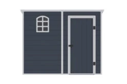 OUTTECH Gerätehaus, Anthrazit, Polypropylen, 247 X 143 X 194 Cm, Inkl. Fenster Und Lüftungsgitter -Doppler Verkäufe 24402 6.jpg