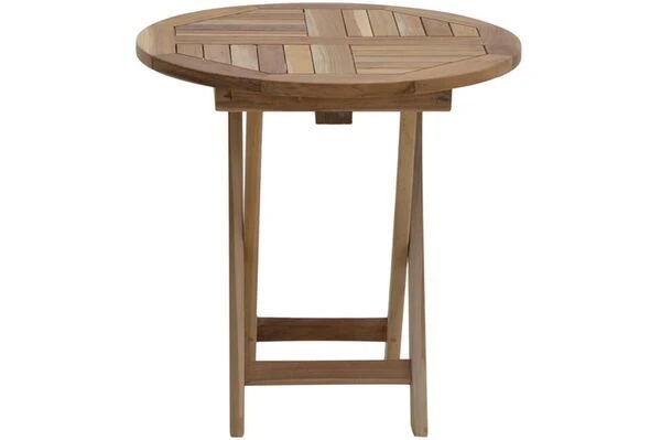 Beistelltisch Tennessee Aus ECO-Teakholz Von Ploß, Klappbar, Ø 50x50 Cm 2 Beistelltisch Tennessee Aus ECO-Teakholz Von Ploß, Klappbar, Ø 50x50 Cm - Image 2