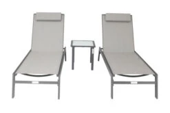 VILLANA 2er-Set Sonnenliegen, Anthrazit/grau, Alu/Textil, 198x66x32cm, Mit Beistelltisch 45x45cm -Doppler Verkäufe 2 13885.jpg