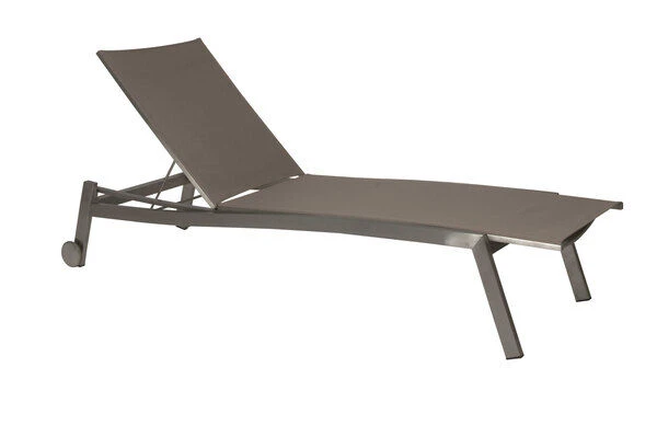 STERN Allround Rollenliege, Silber/taupe, Edelstahl/Textil, 200x71x38 Cm, Verstellbare Rückenlehne 2 STERN Allround Rollenliege, Silber/taupe, Edelstahl/Textil, 200x71x38 Cm, Verstellbare Rückenlehne - Image 2