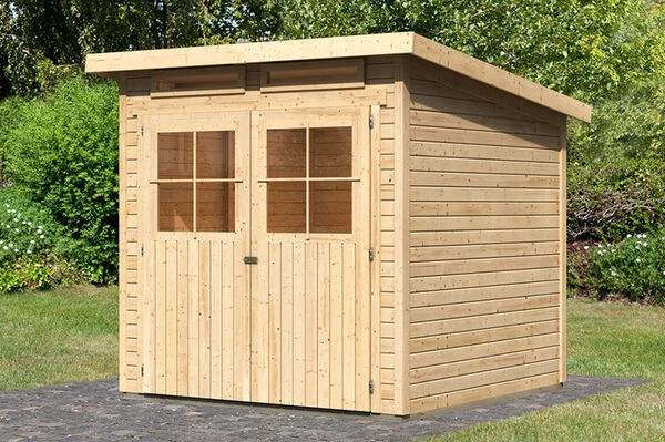 KARIBU Gartenhaus Glücksburg 3, Fichtenholz 19 Mm, Pultdach 2 KARIBU Gartenhaus Glücksburg 3, Fichtenholz 19 Mm, Pultdach - Image 2
