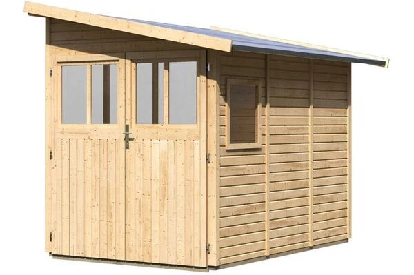 KARIBU Gartenhaus Wandlitz, Fichtenholz 19 Mm, Pultdach 2 KARIBU Gartenhaus Wandlitz, Fichtenholz 19 Mm, Pultdach – Bild 2