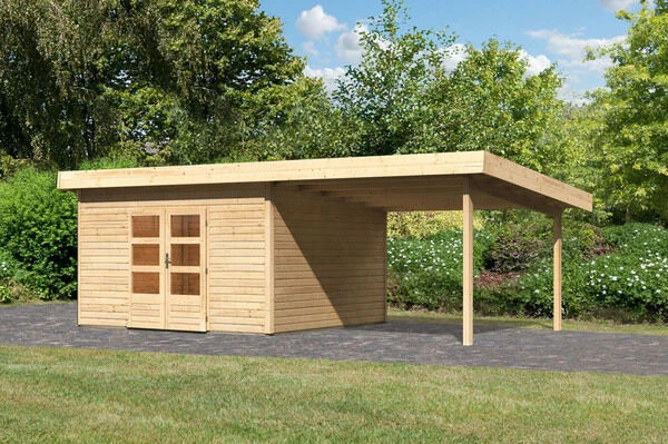 KARIBU Gartenhaus Northeim 5, Fichtenholz 38 Mm, Pultdach 2 KARIBU Gartenhaus Northeim 5, Fichtenholz 38 Mm, Pultdach - Image 2