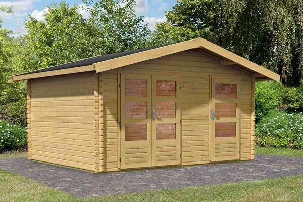 KARIBU Gartenhaus Lagor, Fichtenholz 38 Mm, Naturbelassen 2 KARIBU Gartenhaus Lagor, Fichtenholz 38 Mm, Naturbelassen - Image 2