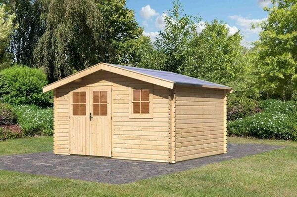 KARIBU Gartenhaus Felsenau, Fichtenholz 40 Mm, Naturbelassen 2 KARIBU Gartenhaus Felsenau, Fichtenholz 40 Mm, Naturbelassen - Image 2