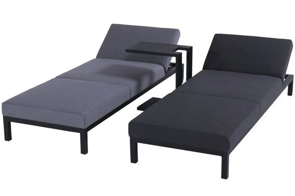 HARTMAN Tim Beistelltisch, Schwarz, Aluminium, 30x50cm, Perfekt Für Liegen 2 HARTMAN Tim Beistelltisch, Schwarz, Aluminium, 30x50cm, Perfekt Für Liegen – Bild 2