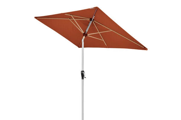 DOPPLER Active Auto Tilt Mittelstockschirm, Terracotta, Alu/Polyester, 210x140 Cm, Höhenverstellbar, Mit Kurbel 2 DOPPLER Active Auto Tilt Mittelstockschirm, Terracotta, Alu/Polyester, 210x140 Cm, Höhenverstellbar, Mit Kurbel - Image 2