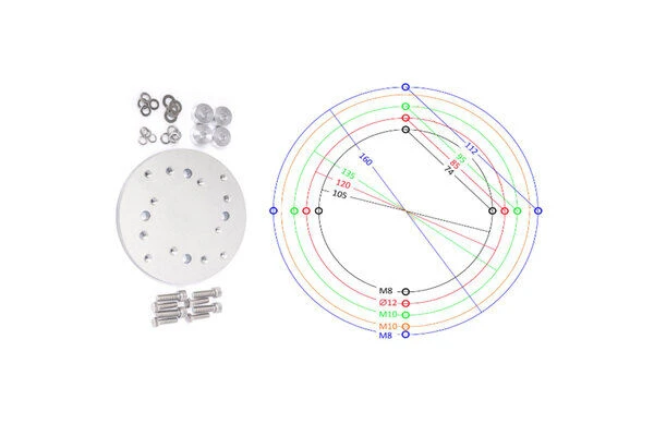 DOPPLER Adapterplatte, Silber, Aus Rostfreiem Edelstahl, Ø 180 Mm, Rund, Passend Zur DOPPLER Granitplatte 140 Kg 2 DOPPLER Adapterplatte, Silber, Aus Rostfreiem Edelstahl, Ø 180 Mm, Rund, Passend Zur DOPPLER Granitplatte 140 Kg - Image 2