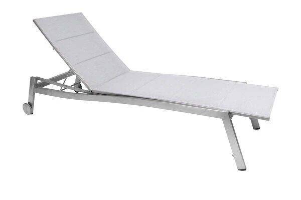 STERN Allround Rollenliege, Silber, Edelstahl/Textil, 200x71x40 Cm, Gepolstert, Verstellbare Rückenlehne 2 STERN Allround Rollenliege, Silber, Edelstahl/Textil, 200x71x40 Cm, Gepolstert, Verstellbare Rückenlehne - Image 2