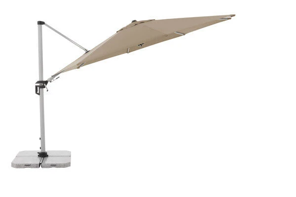 DOPPLER Active Pendelschirm, Greige, Alu/Polyester, 370cmx210 Cm, Mit Kurbel, 360°-drehbar 2 DOPPLER Active Pendelschirm, Greige, Alu/Polyester, 370cmx210 Cm, Mit Kurbel, 360°-drehbar - Image 2