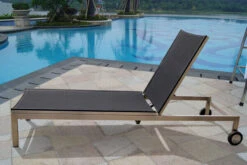 OUTFLEXX Rollliege, Schwarz, Edelstahl/Textilene, Verstellbare Rückenlehne, 212x71x36cm -Doppler Verkäufe 2 7100 1.jpg