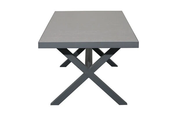 Ploß Esstisch Canberra, Anthrazit, Aluminium/Keramik Glas, 202 X 95 Cm 7 Ploß Esstisch Canberra, Anthrazit, Aluminium/Keramik Glas, 202 X 95 Cm – Bild 7