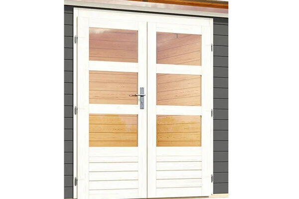 KARIBU Gartenhaus Kastorf 6, Terragrau, Fichtenholz 28mm, 305 X 274 X 222 Cm, Flachdach, Inkl. Oberlicht 2 KARIBU Gartenhaus Kastorf 6, Terragrau, Fichtenholz 28mm, 305 X 274 X 222 Cm, Flachdach, Inkl. Oberlicht - Image 2