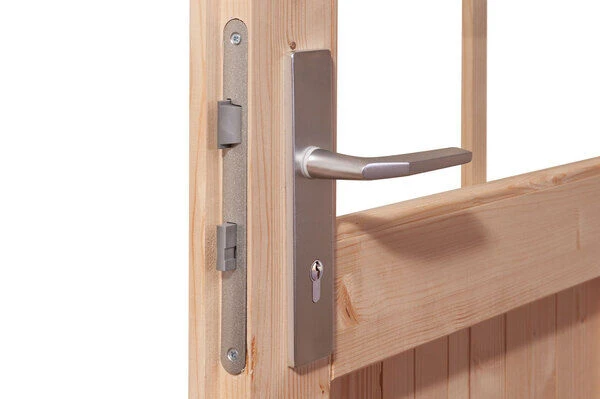 KARIBU Gartenhaus Kastorf 6, Naturbelassen, Fichtenholz 28mm, 612 X 274 X 222 Cm, Flachdach, Anbau 3,2m 3 KARIBU Gartenhaus Kastorf 6, Naturbelassen, Fichtenholz 28mm, 612 X 274 X 222 Cm, Flachdach, Anbau 3,2m - Image 3