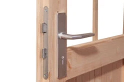 KARIBU Gartenhaus Kastorf 7, Terragrau, Fichtenholz 28mm, 702 X 244 X 222 Cm, Flachdach, Anbau 3,2m -Doppler Verkäufe 30467 4 03.jpg