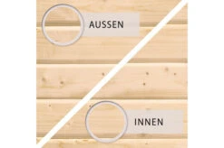 KARIBU Gartenhaus Kastorf 7, Naturbelassen, Fichtenholz 28mm, 702 X 244 X 222 Cm, Flachdach, Anbau 3,2m Mit Rückwand -Doppler Verkäufe 30468 3 04.jpg
