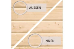 KARIBU Gartenhaus Kastorf7 , Naturbelassen, Fichtenholz 28mm, 702 X 244 X 222 Cm, Flachdach, Anbau 3,2m Mit Rück- Und Seitenwand -Doppler Verkäufe 30469 3 04.jpg