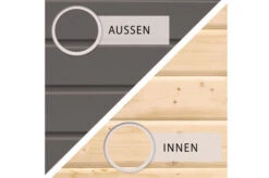 KARIBU Gartenhaus Kastorf 7, Terragrau, Fichtenholz 28mm, 702 X 244 X 222 Cm, Flachdach, Anbau 3,2m Mit Rück- Und Seitenwand -Doppler Verkäufe 30469 4 04.jpg