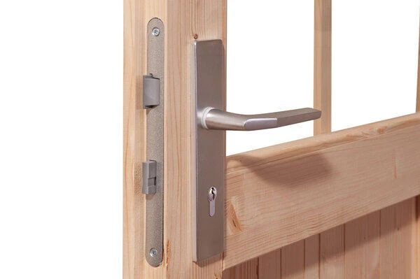 KARIBU Gartenhaus Theres 3, Naturbelassen, Fichtenholz 28mm, 270 X 244 X 242 Cm, Satteldach, Massivholzdach 3 KARIBU Gartenhaus Theres 3, Naturbelassen, Fichtenholz 28mm, 270 X 244 X 242 Cm, Satteldach, Massivholzdach - Image 3