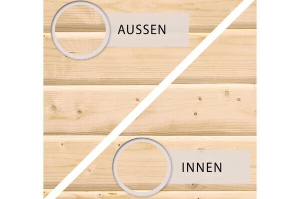 KARIBU Gartenhaus Radeburg 1, Naturbelassen, Fichtenholz 40mm, 346 X 309 X 229,5 Cm, Pultdach, Massivholzdach 6 KARIBU Gartenhaus Radeburg 1, Naturbelassen, Fichtenholz 40mm, 346 X 309 X 229,5 Cm, Pultdach, Massivholzdach - Image 6