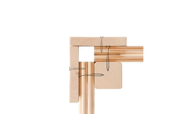 KARIBU Gartenhaus Radeburg 2, Naturbelassen, Fichtenholz 40mm, 406 X 309 X 229,5 Cm, Pultdach, Inkl. 2 Drehkippfenster 7 KARIBU Gartenhaus Radeburg 2, Naturbelassen, Fichtenholz 40mm, 406 X 309 X 229,5 Cm, Pultdach, Inkl. 2 Drehkippfenster - Image 7