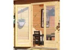 KARIBU Gartenhaus Radeburg 4, Naturbelassen, Fichtenholz 40mm, 528 X 368 X 231 Cm, Flachdach, Inkl. 2 Drehkippfenster -Doppler Verkäufe 30476 5 03.jpg