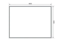 KARIBU Gartenhaus Radeburg 4, Naturbelassen, Fichtenholz 40mm, 528 X 368 X 231 Cm, Flachdach, Inkl. 2 Drehkippfenster -Doppler Verkäufe 30476 5 08.jpg