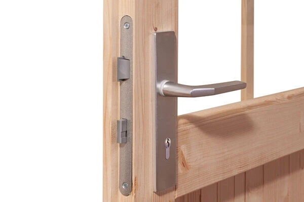 KARIBU Gartenhaus Radeburg 3, Terragrau, Fichtenholz 40mm, 724 X 369 X 229,5 Cm, Pultdach, Anbau 3,3m 4 KARIBU Gartenhaus Radeburg 3, Terragrau, Fichtenholz 40mm, 724 X 369 X 229,5 Cm, Pultdach, Anbau 3,3m - Image 4