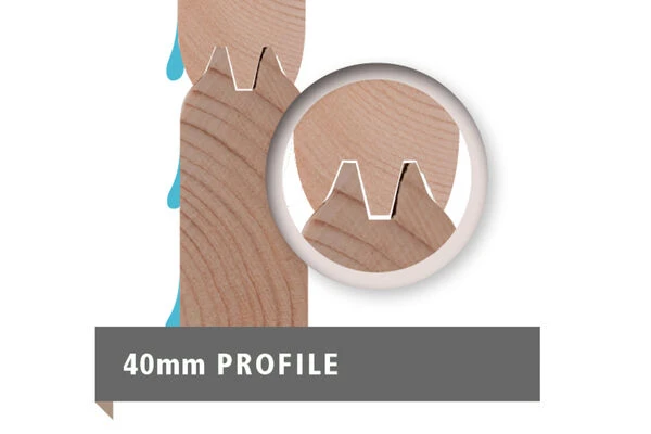 KARIBU Gartenhaus Radeburg 3, Naturbelassen, Fichtenholz 40mm, 724 X 369 X 229,5 Cm, Pultdach, Anbau 3,3m Mit Rückwand 8 KARIBU Gartenhaus Radeburg 3, Naturbelassen, Fichtenholz 40mm, 724 X 369 X 229,5 Cm, Pultdach, Anbau 3,3m Mit Rückwand - Image 8