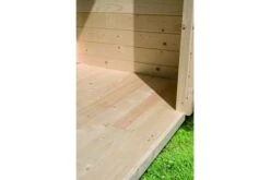 KARIBU Terrassenhaus Radeburg 5, Naturbelassen, Fichtenholz 38mm, 560 X 368 X 254 Cm, Flachdach -Doppler Verkäufe 30482 1 09.jpg