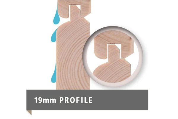 KARIBU Gartenhaus Askola3,5 , Terragrau, Fichtenholz 19mm, 491 X 246 X 211 Cm, Flachdach, Anbau 2,4m Mit Rück- Und Seitenwand 8 KARIBU Gartenhaus Askola3,5 , Terragrau, Fichtenholz 19mm, 491 X 246 X 211 Cm, Flachdach, Anbau 2,4m Mit Rück- Und Seitenwand - Image 8