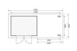 KARIBU Gartenhaus Askola5 , Terragrau, Fichtenholz 19mm, 554 X 246 X 211 Cm, Flachdach, Anbau 2,4m Mit Rück- Und Seitenwand 15 KARIBU Gartenhaus Askola5 , Terragrau, Fichtenholz 19mm, 554 X 246 X 211 Cm, Flachdach, Anbau 2,4m Mit Rück- Und Seitenwand -Doppler Verkäufe 30538 2 06.jpg