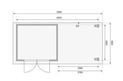 KARIBU Gartenhaus Askola 3, Naturbelassen, Fichtenholz 19mm, 528,5 X 217 X 211 Cm, Flachdach, Seitlicher Anbau 2,8m Mit Rückwand 15 KARIBU Gartenhaus Askola 3, Naturbelassen, Fichtenholz 19mm, 528,5 X 217 X 211 Cm, Flachdach, Seitlicher Anbau 2,8m Mit Rückwand -Doppler Verkäufe 30540 3 06.jpg