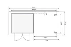 KARIBU Gartenhaus Askola 3,5, Naturbelassen, Fichtenholz 19mm, 528,5 X 246 X 211 Cm, Flachdach, Seitlicher Anbau 2,8m Mit Rückwand 17 KARIBU Gartenhaus Askola 3,5, Naturbelassen, Fichtenholz 19mm, 528,5 X 246 X 211 Cm, Flachdach, Seitlicher Anbau 2,8m Mit Rückwand -Doppler Verkäufe 30540 5 07.jpg