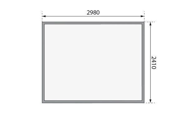 KARIBU Gartenhaus Kerko 5, Naturbelassen, Fichtenholz 19mm, 329 X 246 X 210 Cm, Flachdach, Doppelflügeltür 6 KARIBU Gartenhaus Kerko 5, Naturbelassen, Fichtenholz 19mm, 329 X 246 X 210 Cm, Flachdach, Doppelflügeltür - Image 6
