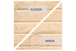 KARIBU Gartenhaus Kerko 5, Naturbelassen, Fichtenholz 19mm, 591,5 X 246 X 210 Cm, Flachdach, Anbau 2,8m -Doppler Verkäufe 30546 1 04.jpg