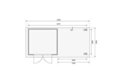 KARIBU Gartenhaus Kerko 3, Terragrau, Fichtenholz 19mm, 528,5 X 217 X 211 Cm, Flachdach, Anbau 2,8m Mit Rückwand -Doppler Verkäufe 30547 2 06.jpg
