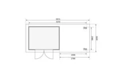 KARIBU Gartenhaus Kerko 5, Terragrau, Fichtenholz 19mm, 591,5 X 246 X 210 Cm, Flachdach, Anbau 2,8m Mit Rück- Und Seitenwand -Doppler Verkäufe 30548 2 06.jpg