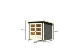 KARIBU Gartenhaus Stockach 2, Terragrau, Fichtenholz 19mm, 212 X 186 X 197 Cm, Pultdach, Doppelflügeltür 13 KARIBU Gartenhaus Stockach 2, Terragrau, Fichtenholz 19mm, 212 X 186 X 197 Cm, Pultdach, Doppelflügeltür -Doppler Verkäufe 30554 2 05.jpg