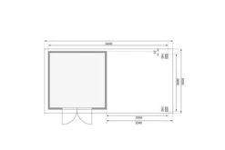 KARIBU Gartenhaus Kandern6 , Terragrau, Fichtenholz 28mm, 612 X 274 X 222 Cm, Pultdach, Anbau 3,2m Mit Rückwand -Doppler Verkäufe 30559 2 06.jpg
