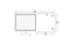KARIBU Gartenhaus Northeim 4, Naturbelassen, Fichtenholz 40mm, 724 X 309 X 229 Cm, Pultdach, Anbau 3m Mit Rückwand 17 KARIBU Gartenhaus Northeim 4, Naturbelassen, Fichtenholz 40mm, 724 X 309 X 229 Cm, Pultdach, Anbau 3m Mit Rückwand -Doppler Verkäufe 30561 3 07.jpg