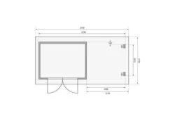 KARIBU Gartenhaus Bastrup3 , Naturbelassen, Fichtenholz 28mm, 514,5 X 237 X 220 Cm, Pultdach, Anbau 2m Mit Rückwand -Doppler Verkäufe 30563 2 06.jpg