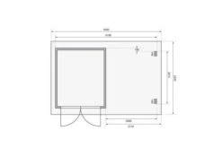 KARIBU Gartenhaus Bastrup4 , Naturbelassen, Fichtenholz 28mm, 454,5 X 297 X 222 Cm, Pultdach, Anbau 2m Mit Rückwand -Doppler Verkäufe 30563 3 06.jpg