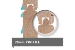 KARIBU Gartenhaus Bastrup 3, Naturbelassen, Fichtenholz 28mm, 641 X 237 X 220 Cm, Pultdach, Anbau 3m Mit Rückwand -Doppler Verkäufe 30566 3 08.jpg