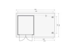 KARIBU Gartenhaus Bastrup4 , Naturbelassen, Fichtenholz 28mm, 554,5 X 297 X 222 Cm, Pultdach, Anbau 3m Mit Rückwand -Doppler Verkäufe 30566 5 06.jpg