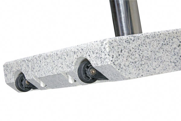 DOPPLER Trolley Granitsockel, Edelstahl/Granit, 50 Kg, Für Schirmstöcke Von 32-60 Mm 3 DOPPLER Trolley Granitsockel, Edelstahl/Granit, 50 Kg, Für Schirmstöcke Von 32-60 Mm – Bild 3