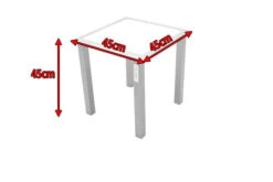 VILLANA Beistelltisch, Silber/weiß, Aluminium/Sicherheitsglas, 45 X 45 X 45 Cm -Doppler Verkäufe 3 13406 1.jpg