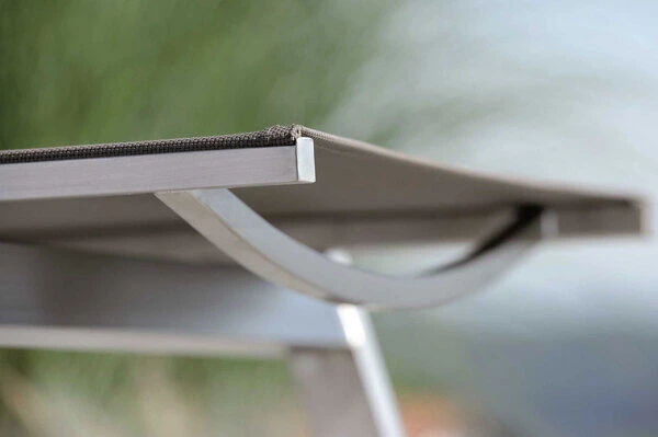 STERN Allround Rollenliege, Silber/taupe, Edelstahl/Textil, 200x71x38 Cm, Verstellbare Rückenlehne 3 STERN Allround Rollenliege, Silber/taupe, Edelstahl/Textil, 200x71x38 Cm, Verstellbare Rückenlehne - Image 3